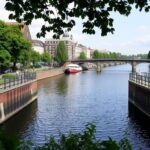 Jan Schaeferbrug verwijderd voor Sail in Amsterdam