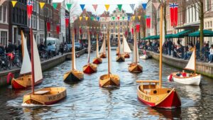 Originele bootjes sieren de Amsterdamse grachten