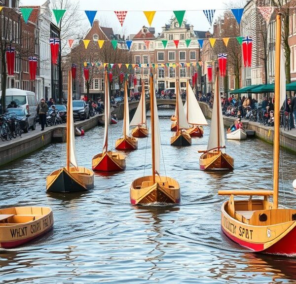 Originele bootjes sieren de Amsterdamse grachten