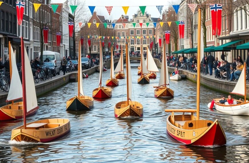 Originele bootjes sieren de Amsterdamse grachten