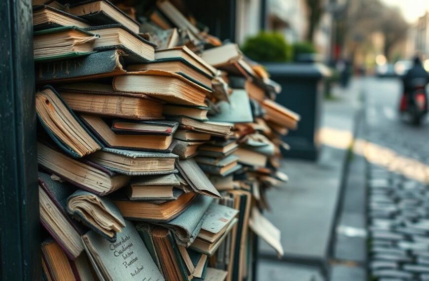 Boeken in container: verloren schatten in Amsterdam