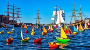 Sail 2025: Prinses Beatrix vaart met zelfgemaakte bootjes