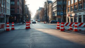 Kruising Nassaukade en De Clercqstraat afgesloten