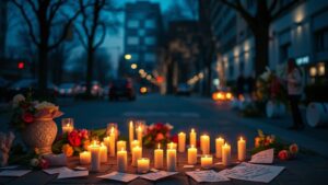 Herdenking voor Lisa in Amsterdam-Zuidoost