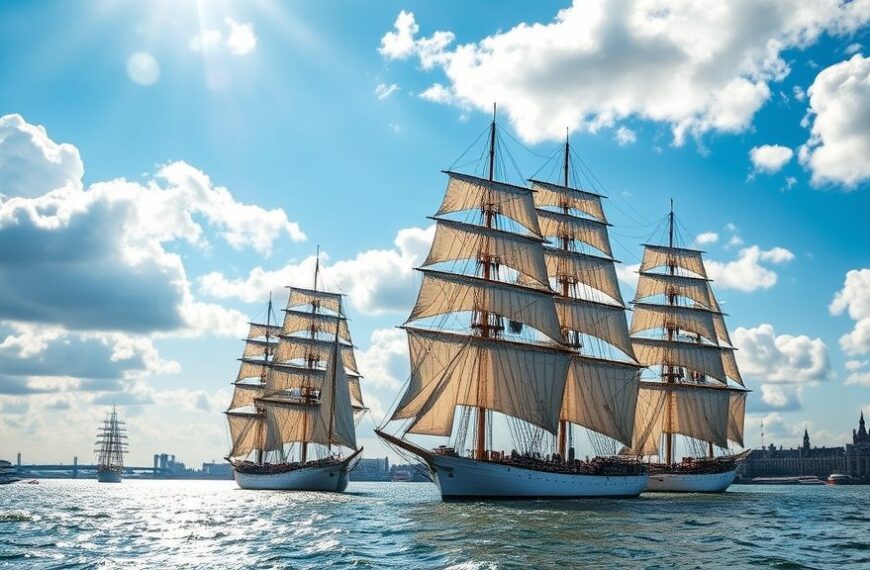 Sail 2025: tallships onderweg naar Amsterdam