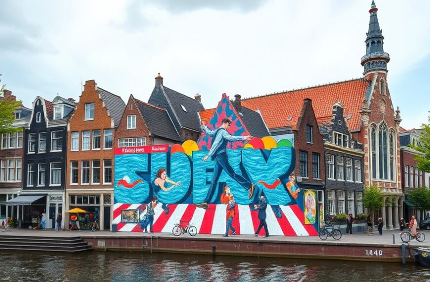 Kees de jongen krijgt muurschildering in de Jordaan