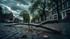 Kans op zware windstoten in Amsterdam