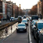 Verkeer vast door staatsbezoek in Amsterdam