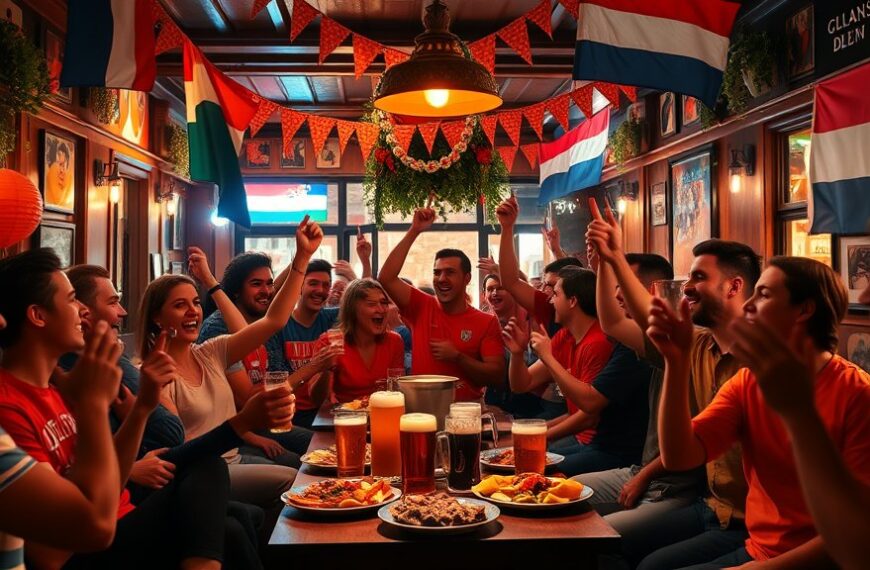 Oranjefans juichen in Bijlmer na overwinning