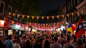 Feest in WestWeelde na gelijkspel Curaçao