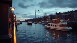Wachttijden ponten Amsterdam door schipperstekort