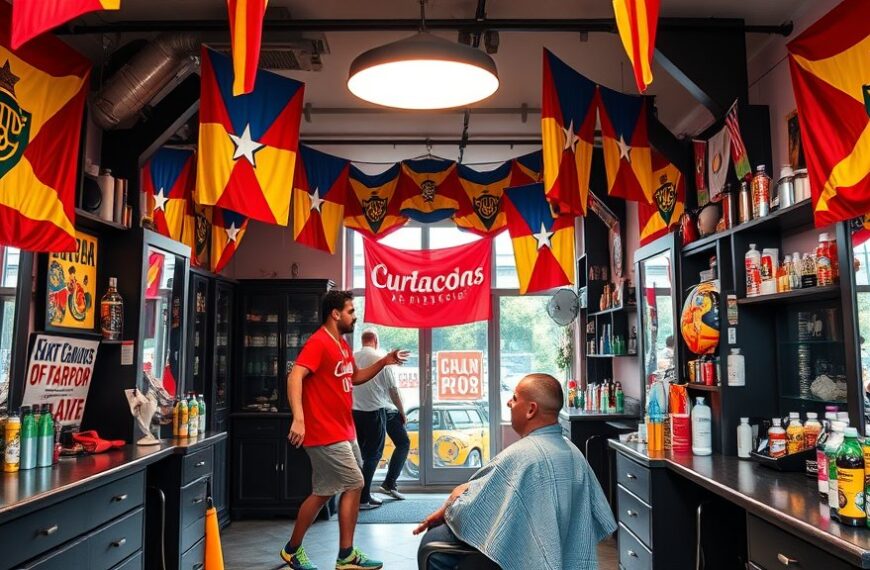 Spanning onder Curaçaose fans in Amsterdam