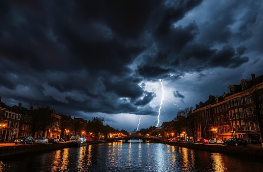 Code oranje voor onweersbuien in Amsterdam