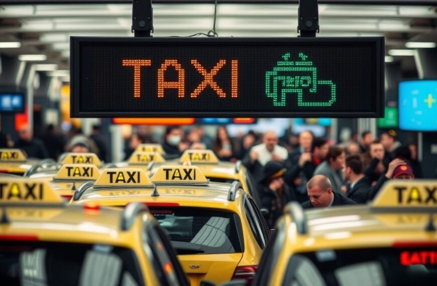 Onrust bij taxistandplaats Centraal Station