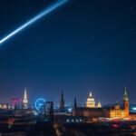 Meteoor verlicht de Amsterdamse lucht