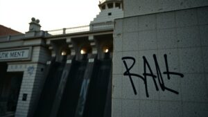 Geen straf voor bekladding monument op de Dam