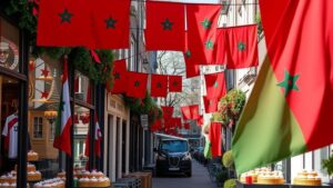 Voetbalfans in Amsterdam bereiden zich voor