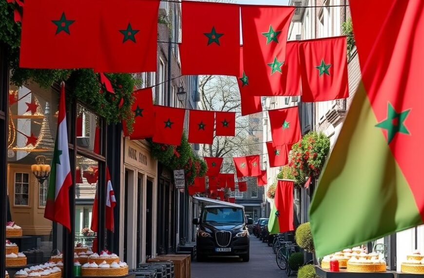 Voetbalfans in Amsterdam bereiden zich voor