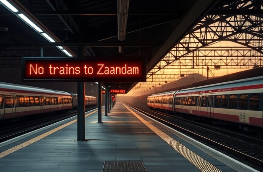 Treinen naar Zaandam stilgelegd door storing