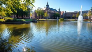 Vijver op Museumplein weer gevuld met water