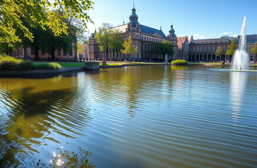 Vijver op Museumplein weer gevuld met water