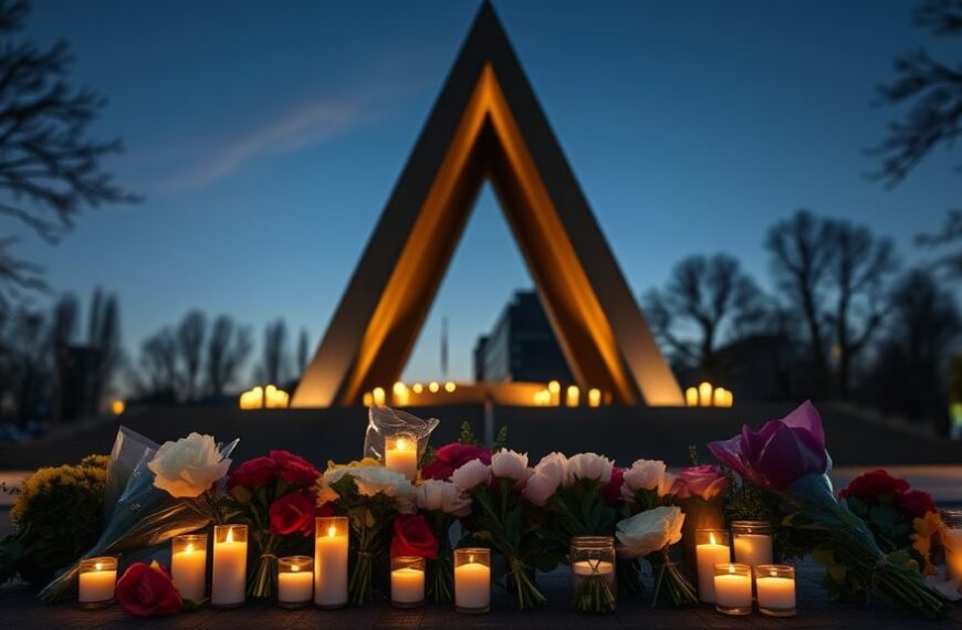 Herdenking slachtoffers aanslag Berlijn bij Homomonument