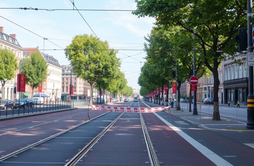 Kabelbreuk zorgt voor problemen op Alexanderplein