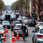 Verkeerschaos op Marnixstraat door omleidingen