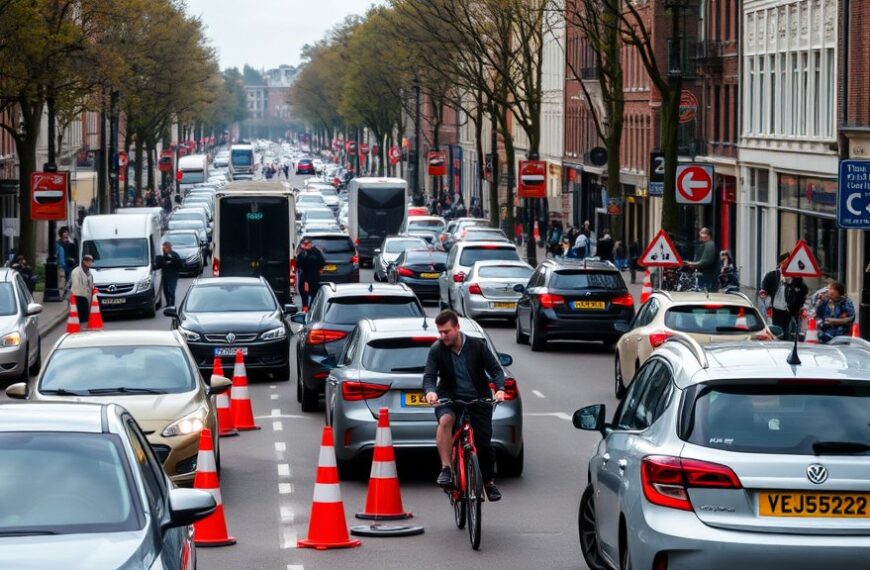 Verkeerschaos op Marnixstraat door omleidingen