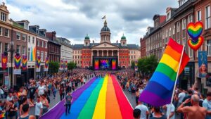 Slotdag van WorldPride in Amsterdam
