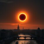 Grootse zonsverduistering zichtbaar boven Amsterdam
