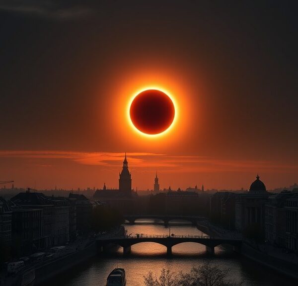 Grootse zonsverduistering zichtbaar boven Amsterdam