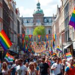 Duizenden lopen mee in Amsterdamse World Pride March