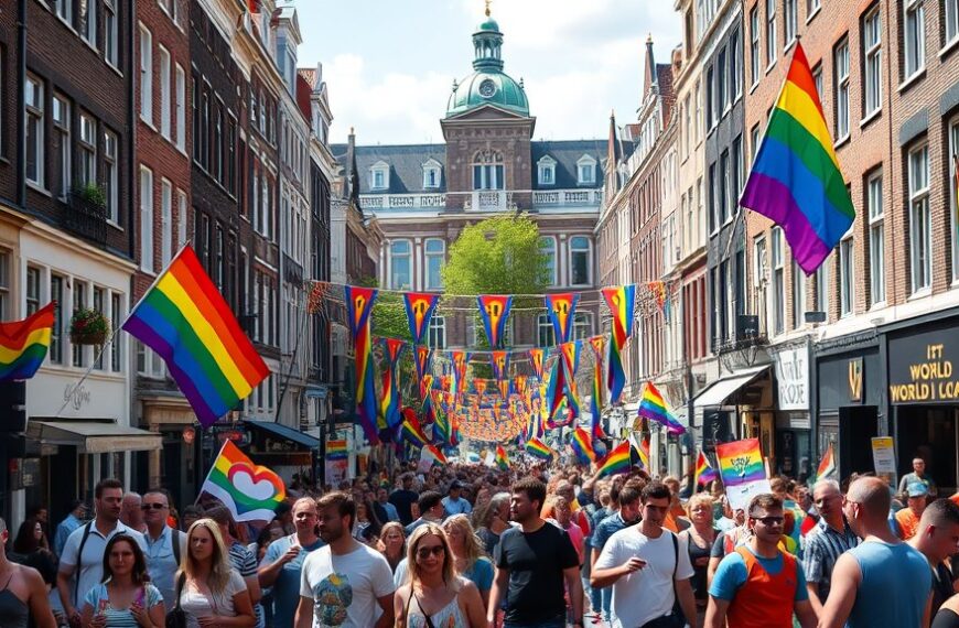 Duizenden lopen mee in Amsterdamse World Pride March