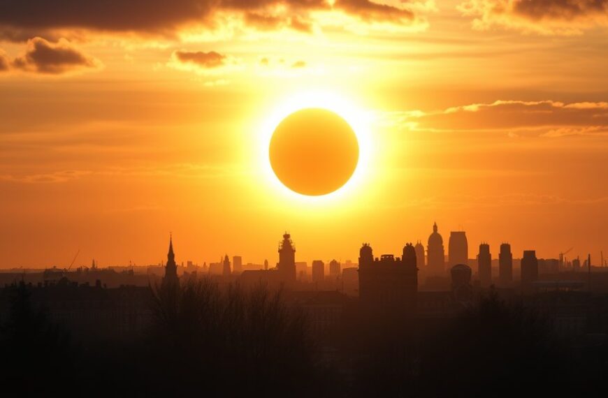 Bijzondere zonsverduistering zichtbaar in Amsterdam