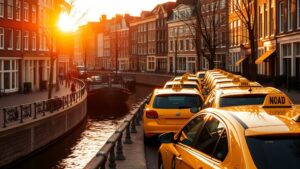 Amsterdamse taxichauffeurs lanceren eigen app