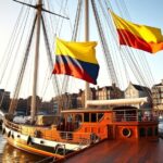 Colombiaans marineschip brengt cultuur naar Amsterdam
