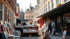Zorgen om boekenmarkt Spui door Kalverstraat-renovatie