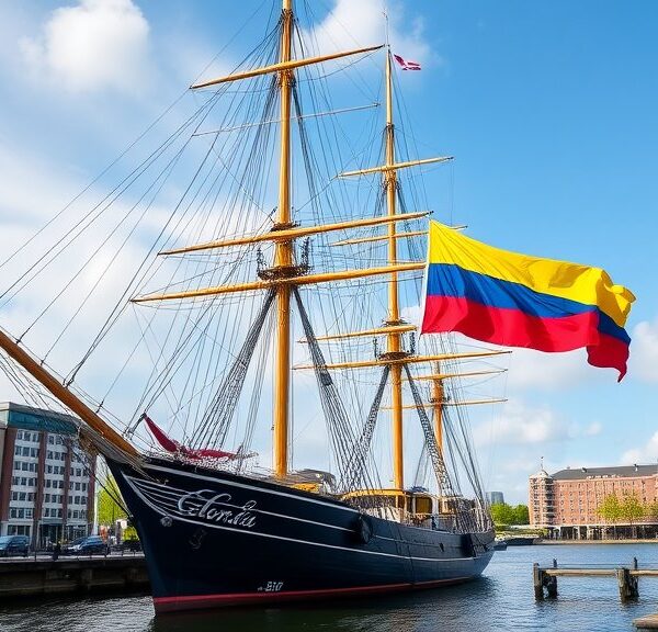 Colombiaans marineschip verwelkomt bezoekers in Amsterdam