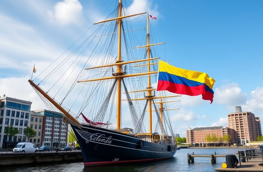 Colombiaans marineschip verwelkomt bezoekers in Amsterdam