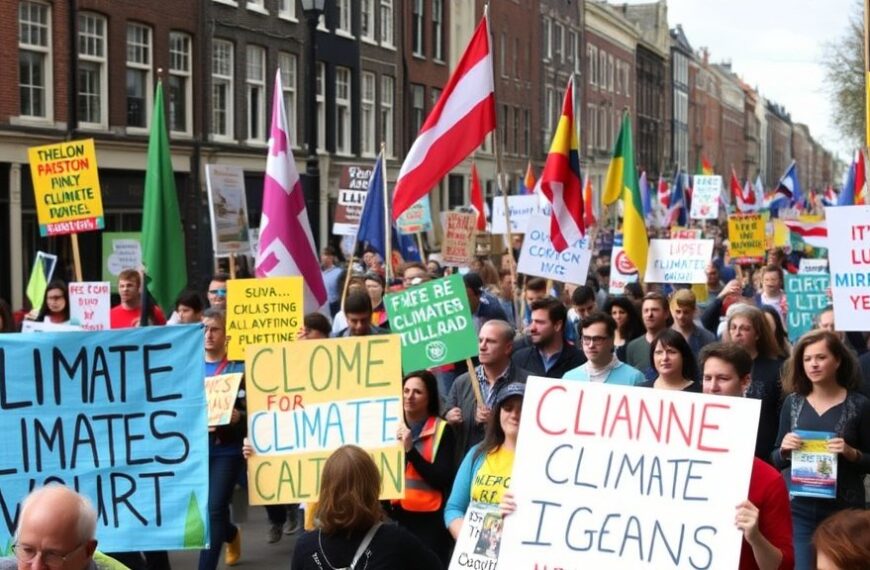 Klimaatmars in Amsterdam trekt duizenden deelnemers