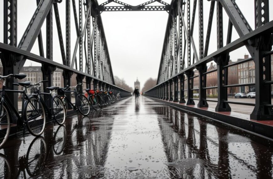 Fietsers omzeilen pontstaking via Schellingwouderbrug