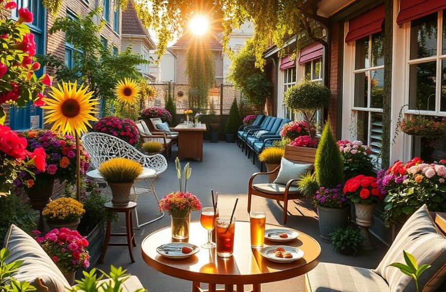 Mooi weer in Amsterdam: terrasgenot in de lucht