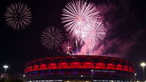 Ajax-hooligans vieren 50 jaar F-side met vuurwerk