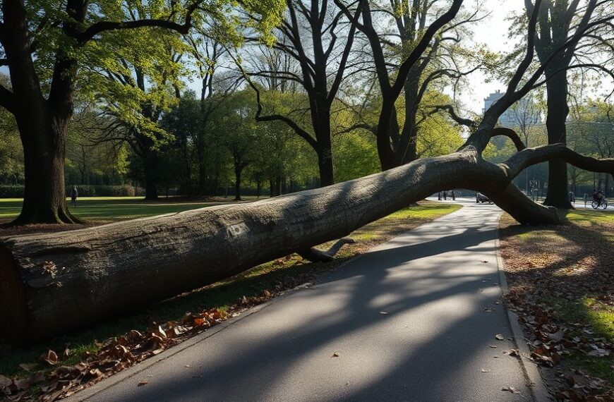 Vondelpark opnieuw getroffen door omgevallen boom