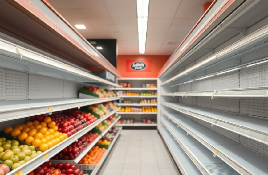Lege schappen in Amsterdamse Albert Heijn door hack