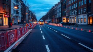 Wibautstraat afgesloten voor onderhoud in Amsterdam