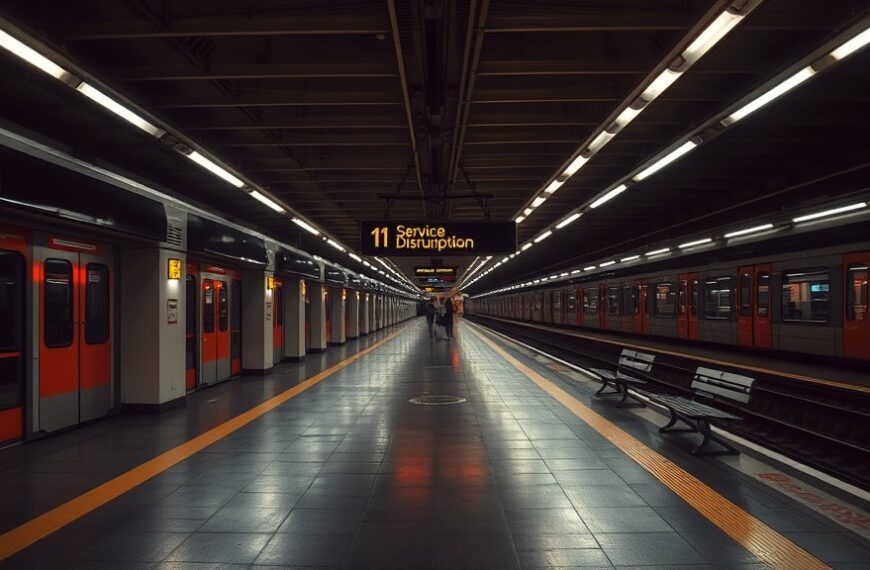 Metroverkeer Amsterdam stilgelegd door systeemfout