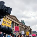 Protest tegen wooncrisis trekt veel aandacht in Amsterdam