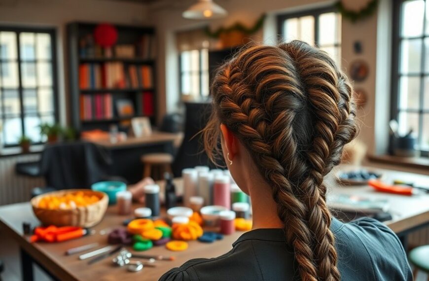 Vaders leren haar vlechten in Amsterdam